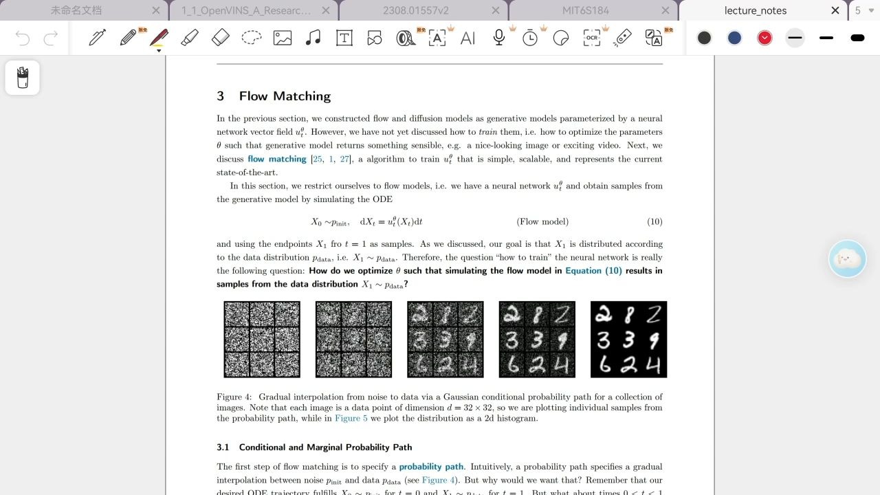 MIT 6.S184 conditional and marginal probability path video cover